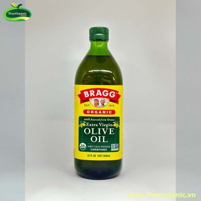 Dầu Extra Virgin Olive Bragg Ép Lạnh Hữu Cơ 946ml