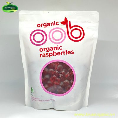 Mâm xôi đông lạnh hữu cơ gói 450g (frozen raspberries)