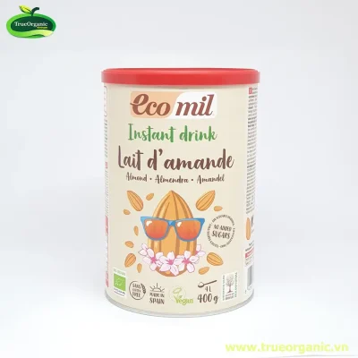 Sữa bột hạnh nhân không đường Ecomil 400gr