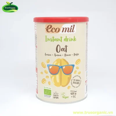 Sữa bột yến mạch không đường Ecomil 400gr