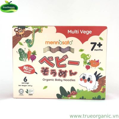 MÌ HỮU CƠ CHO BÉ VỊ HỖN HỢP RAU CỦ 240G – MEN NO SATO